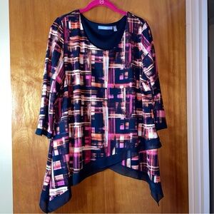 NY COLLECTION Women’s Top with Handkerchief Bottom